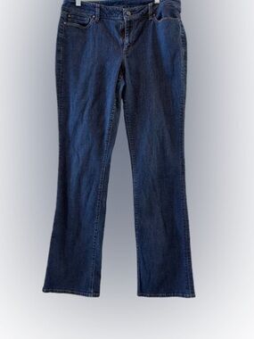 Classic Women's Dark Blue Straight-Leg Jean
 by Ann Taylor 14T